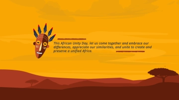 Free African Unity Day Youtube Banner Template to Edit Online