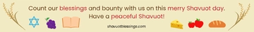 Free Shavuot Website Banner Template to Edit Online
