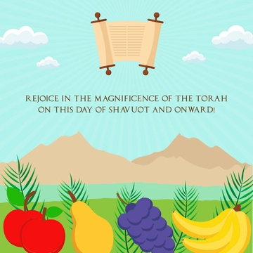 Free Shavuot Linkedin Post Template to Edit Online