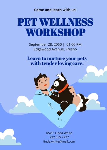 Free Pet Care Invitation Template to Edit Online