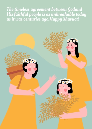Free Shavuot Message Template to Edit Online
