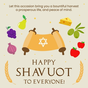 Free Shavuot Instagram Post Template to Edit Online