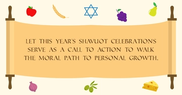 Free Shavuot Facebook Post Template to Edit Online