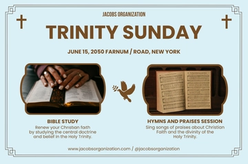 Free Trinity Sunday Banner Template to Edit Online