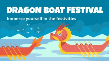 Free Dragon Boat Festival Youtube Thumbnail Cover Template to Edit Online