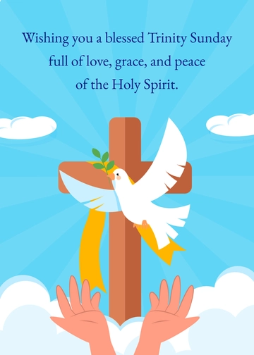 Free Trinity Sunday Message  Template to Edit Online