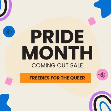 Free Pride Month Promotion Clipart Template to Edit Online