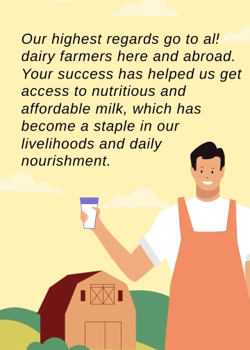 Free World Milk Day Message  Template to Edit Online