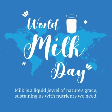 Free World Milk Day Instagram Post Template to Edit Online