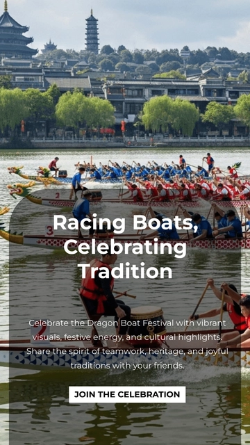 Free Dragon Boat Festival Whatsapp Status Template to Edit Online
