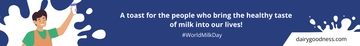 Free World Milk Day Ad Banner Template to Edit Online
