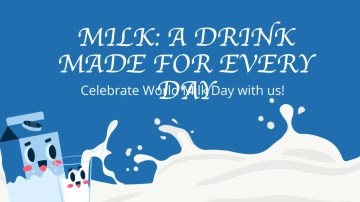 Free World Milk Day Youtube Thumbnail Cover Template to Edit Online