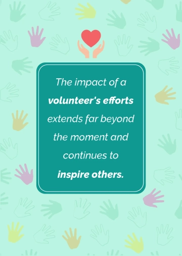 Free Volunteers' Week Message  Template to Edit Online