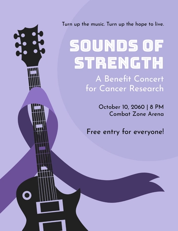 Free Cancer Awareness Flyer  Template to Edit Online
