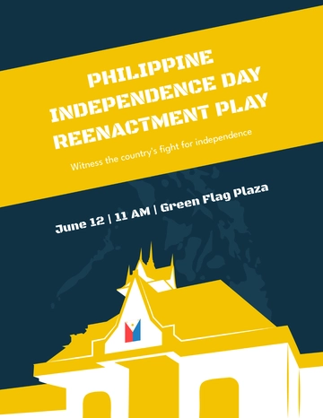 Free Philippine Independence Day Flyer Template to Edit Online