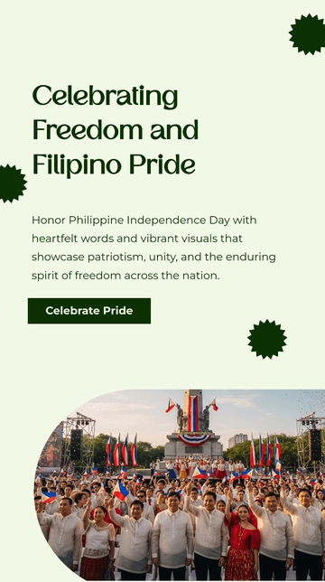 Free Philippine Independence Day Whatsapp Status Template to Edit Online