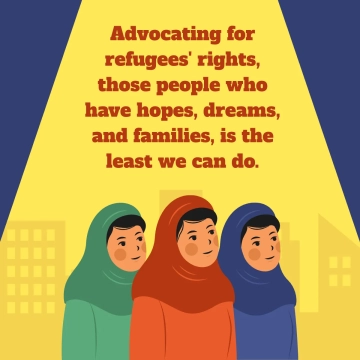 Free World Refugee Day Instagram Post Template to Edit Online