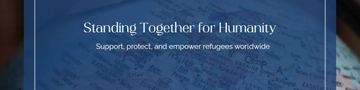 Free World Refugee Day Linkedin Banner Template to Edit Online