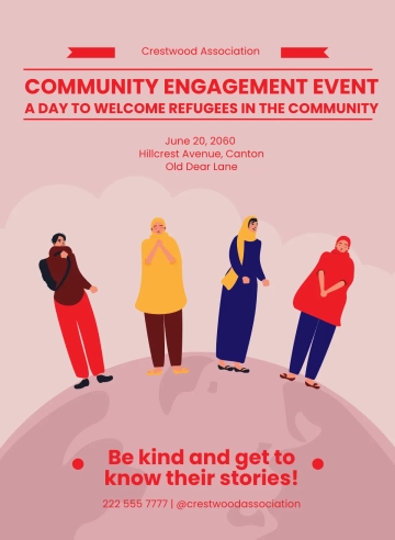 Free World Refugee Day Promotion Template to Edit Online