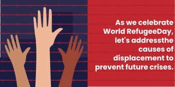 Free World Refugee Day Twitter Post Template to Edit Online