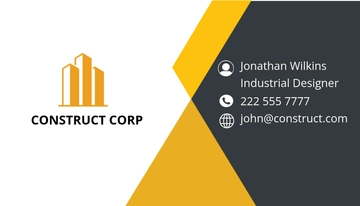Free Industrial Design Business Card Template to Edit Online