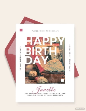 Birthday Event Invitation Template
