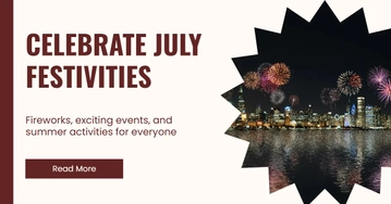 Free 4th of July Blog Banner Template to Edit Online