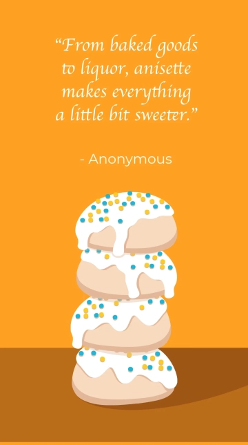 Free National Anisette Day Quote Template to Edit Online