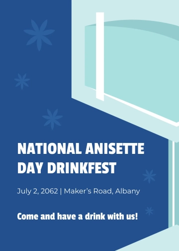 Free National Anisette Day Invitation Template to Edit Online