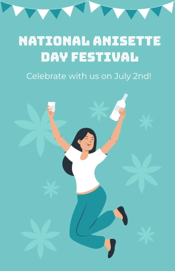 Free National Anisette Day Poster Template to Edit Online