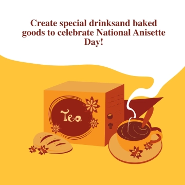Free National Anisette Day Linkedin Post Template to Edit Online