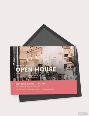 Business Open House Invitation Template