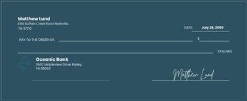 Free Blank Novelty Real Check With Writing Pen Template to Edit Online