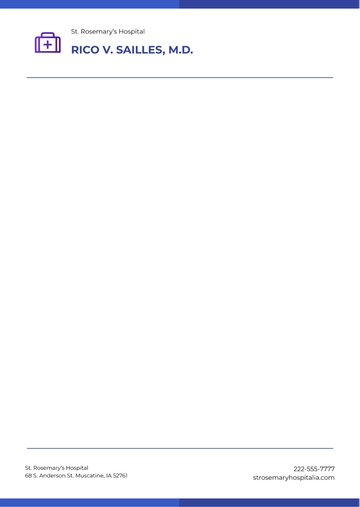 Free Doctor Sample Prescription Letterhead Template to Edit Online