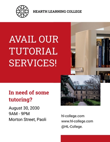 Free Tutoring Flyer Template to Edit Online