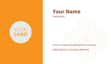 Free Yoga Instructor Business Card Template to Edit Online