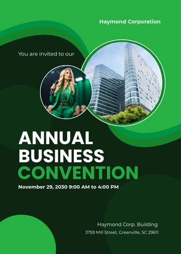 Free Business Event Invitation Template to Edit Online | Template.net
