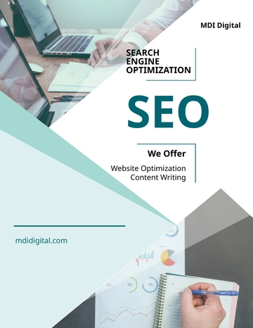 Free SEO Flyer Template to Edit Online