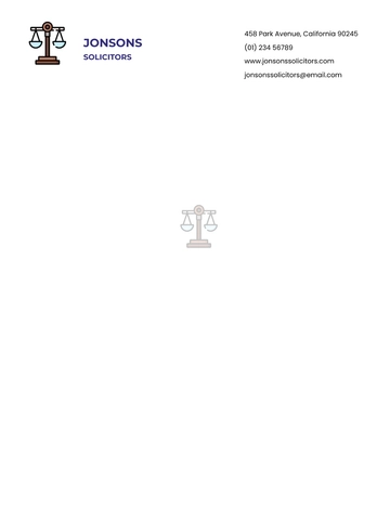 Free Law Firm Letterhead Template to Edit Online