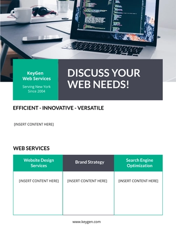 Free Web Design Flyer Template to Edit Online