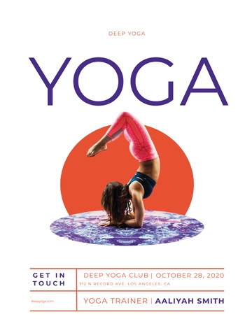 Free Yoga Flyer Template to Edit Online