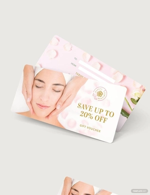 beauty Gift Voucher template