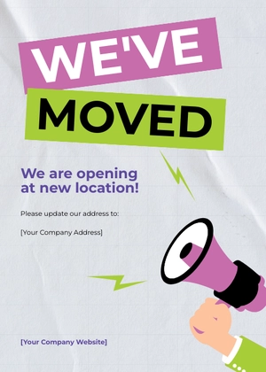 Free Advertising agency Announcement Template to Edit Online
