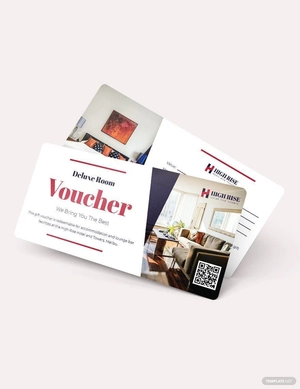 Blank hotel Voucher Template