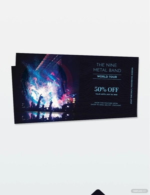 Blank Ticket Voucher Template