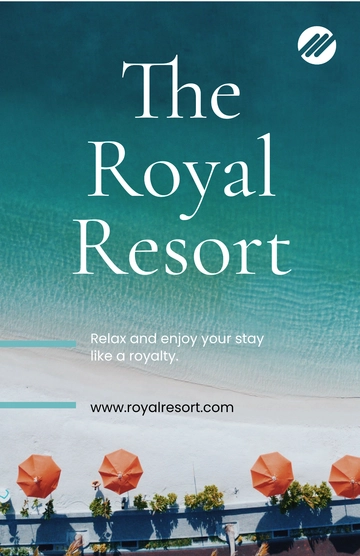 Free Royal Resort Poster Template to Edit Online
