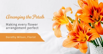 Free Florist Blog Header Template to Edit Online