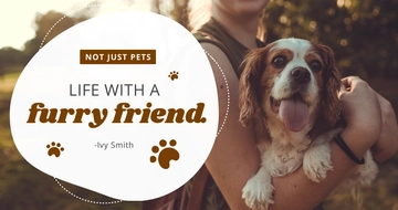 Free Pets Blog Header Template to Edit Online