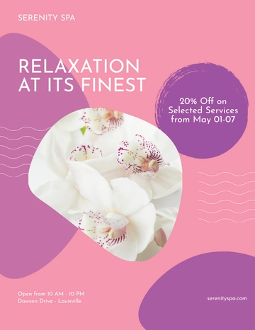 Free Spa Flyer Template to Edit Online