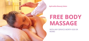 Free Beauty Massage Voucher Template to Edit Online